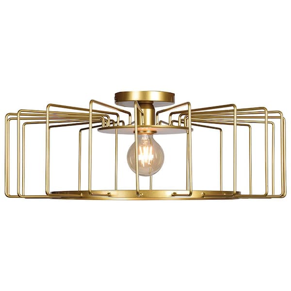 Access Lighting Wired, LED SemiFlush, Gold Finish 23892LEDDLP-GLD - main